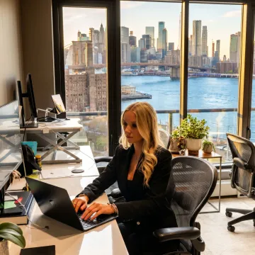 Brooklyn office space with scenic city views