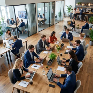 Modern private office workspace for rent