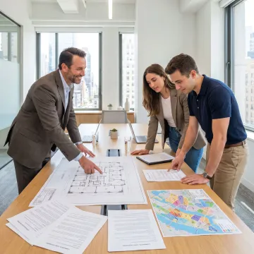 Broker guiding startup founders through office leasing process