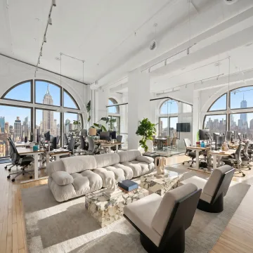 Modern startup office space in New York City