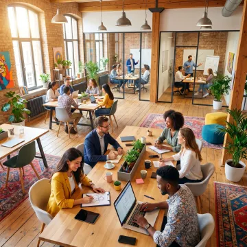 Modern coworking office space in Clinton Hill, Brooklyn