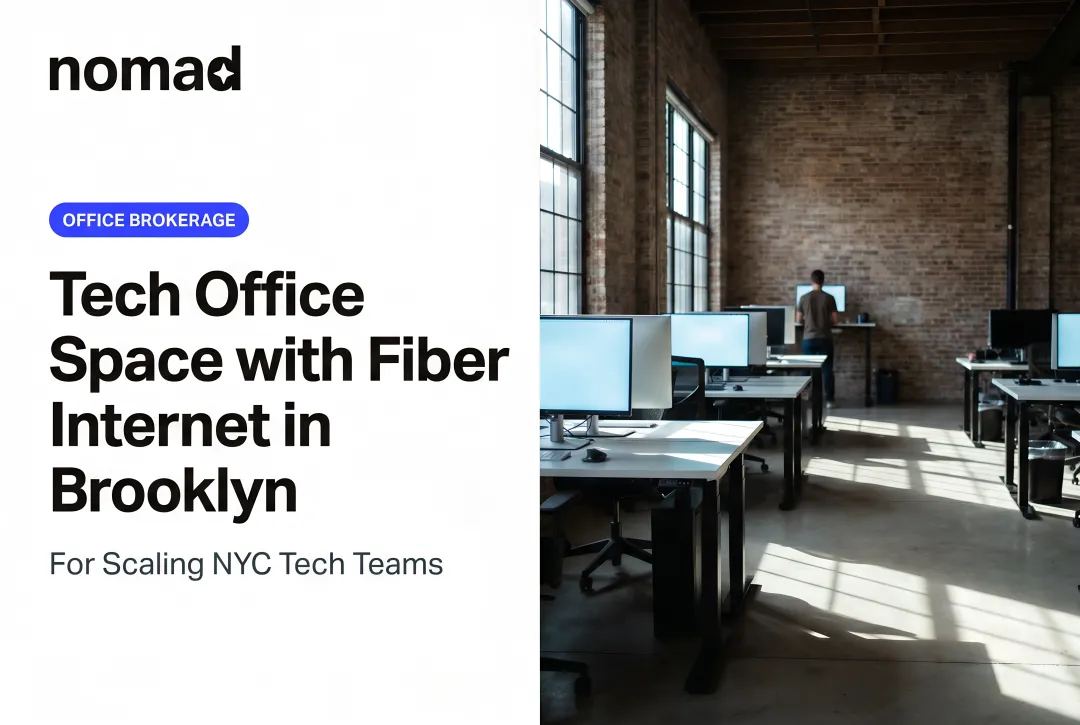 Tech Office Space with Fiber Internet in Brooklyn
