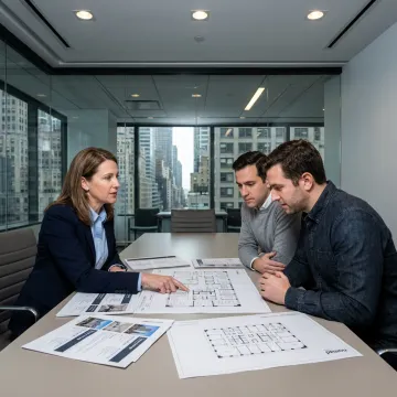 Broker advising startup founders on office options