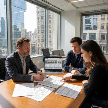 Broker advising startup founders on office options