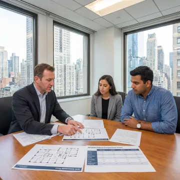 Commercial broker advising startup founders on office options