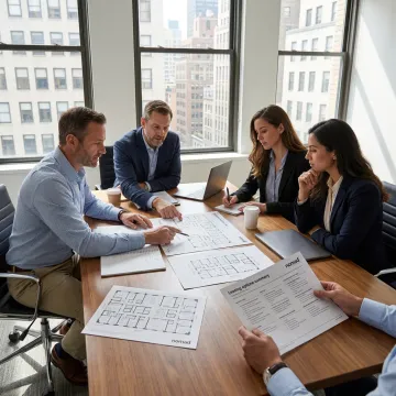 Commercial brokerage team advising a startup office search