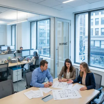Modern office space for an accounting firm in NYC