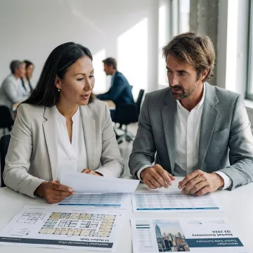 Commercial tenant advisory meeting for office leasing