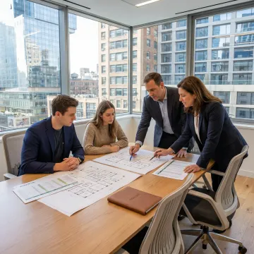 Modern NYC office leasing consultation