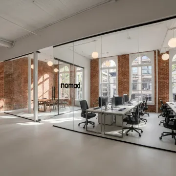 West Village office space with modern workstations