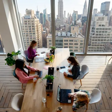 Modern Midtown Manhattan office space with city views