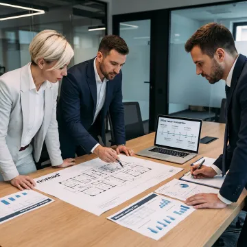 CRE advisors planning an office leasing process