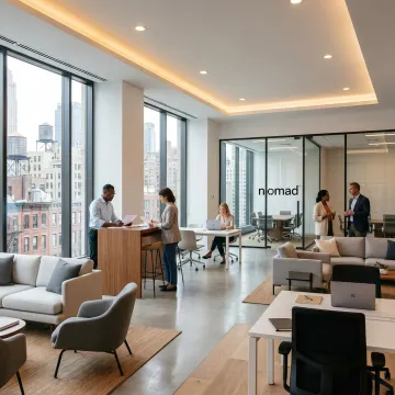 Flexible NYC office space with meeting rooms and workstations