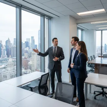 Modern office space in Financial District NYC
