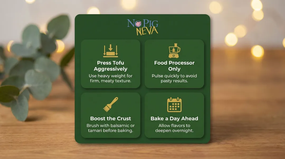 Four expert tips for perfect gluten-free vegan turkey roast texture and flavor