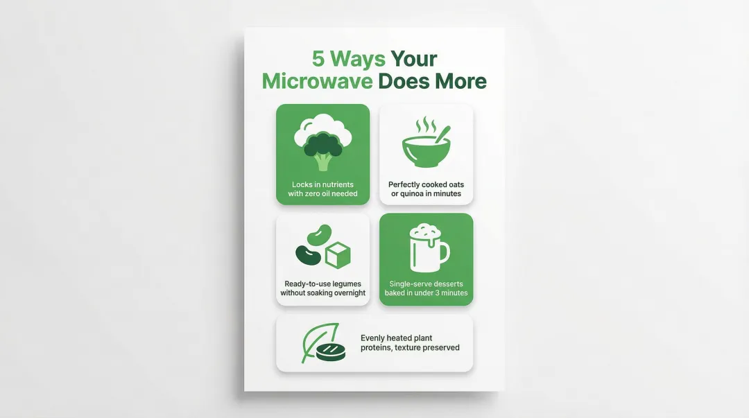 5 microwave cooking capabilities for vegan meals beyond reheating