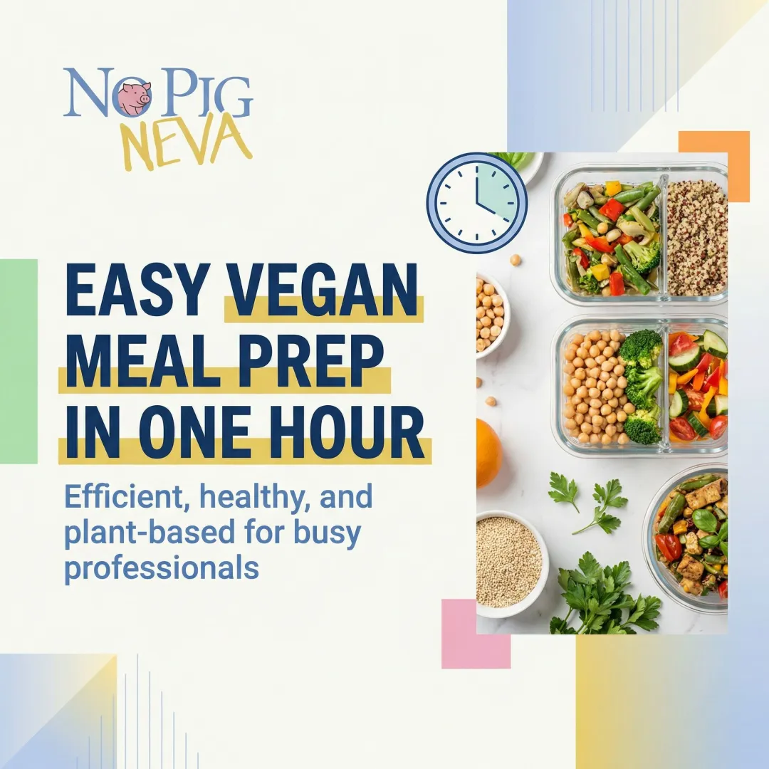 Easy Vegan Meal Prep in One Hour