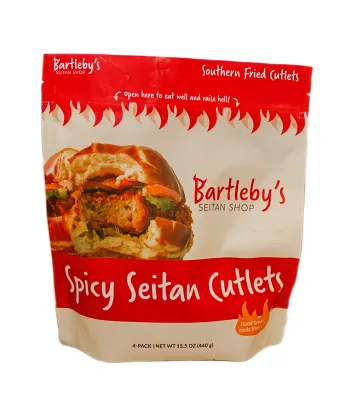 Bartleby's Spicy Seitan Chicken Cutlets