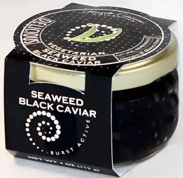 Vegan Seaweed Black Caviar – Plant-Based Luxury Seafood Alternative