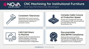 Four key benefits of CNC machining in institutional furniture procurement