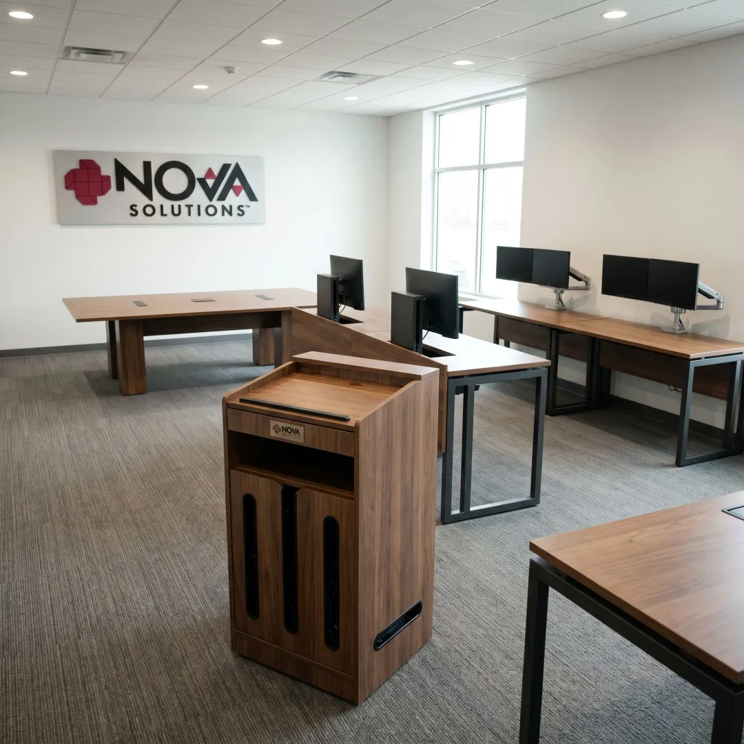 Custom technology furniture for offices and classrooms