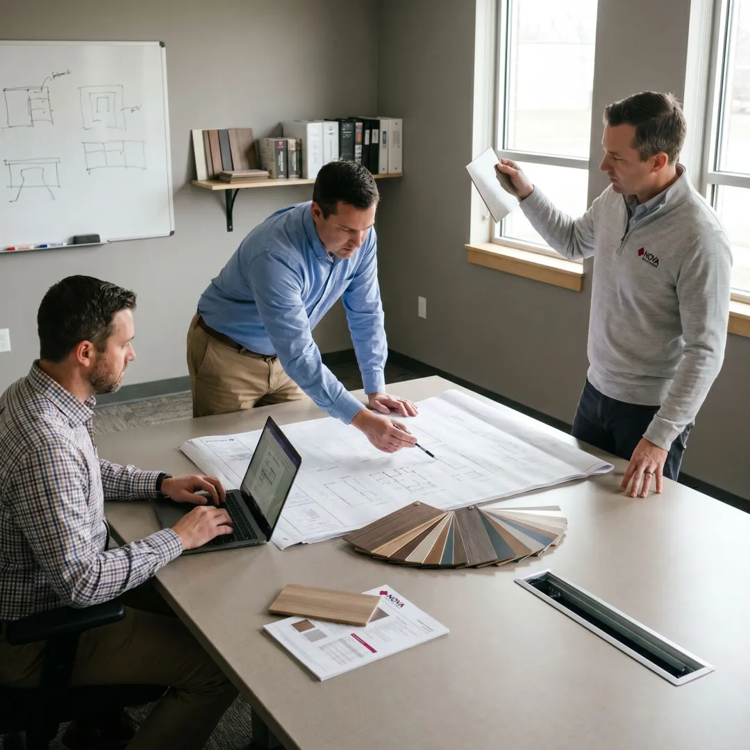 Custom furniture planning and product selection process