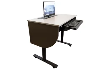 Sit/Stand Height Adjustable Podium