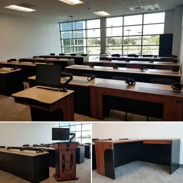 Modern higher education classroom furniture