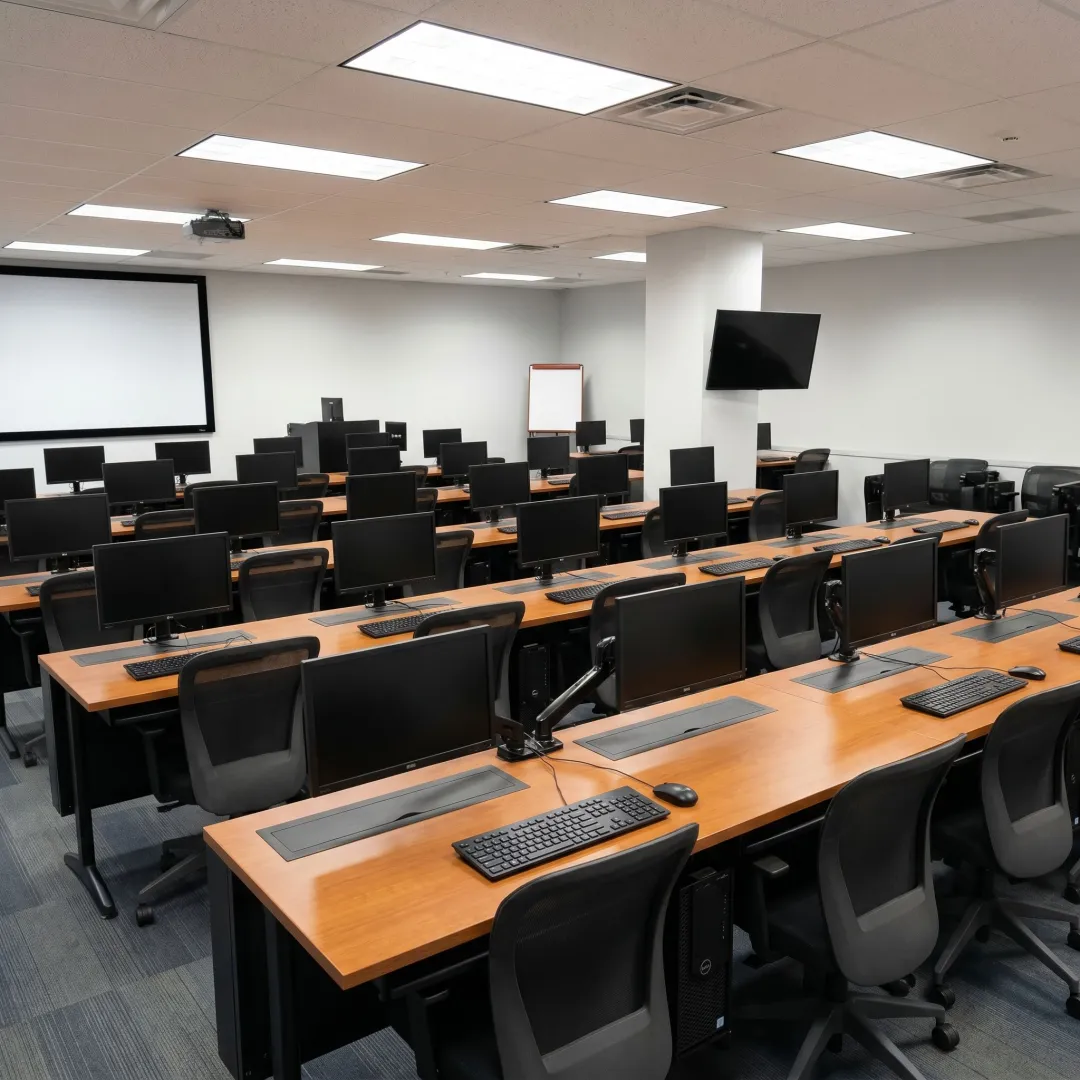 ADA-compliant technology furniture in a training room