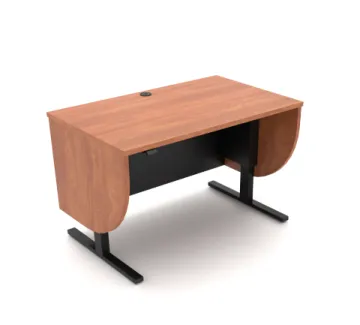 Electric sit stand podium with integrated AV equipment