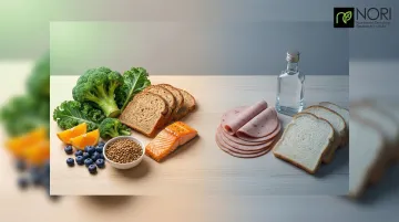 Colon cancer diet guide showing foods to prioritize versus foods to avoid