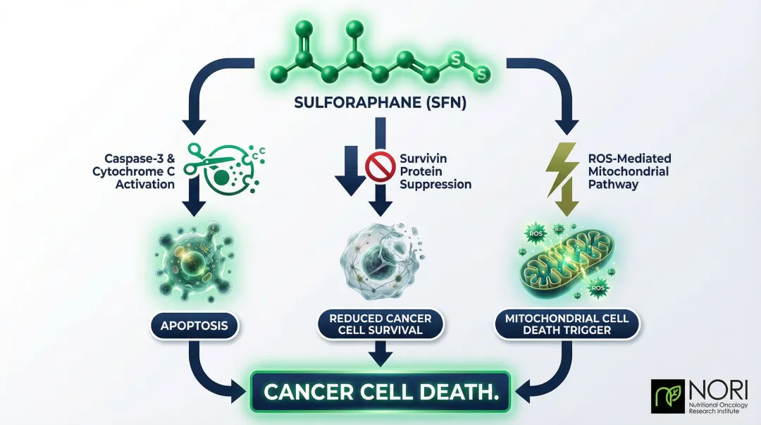 Sulforaphane anti-bladder cancer mechanisms including apoptosis caspase and survivin pathways
