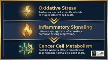 NORI Protocol three-target cancer vulnerability framework oxidative stress inflammation metabolism