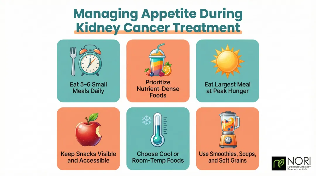 Six evidence-based strategies to manage appetite loss during kidney cancer treatment