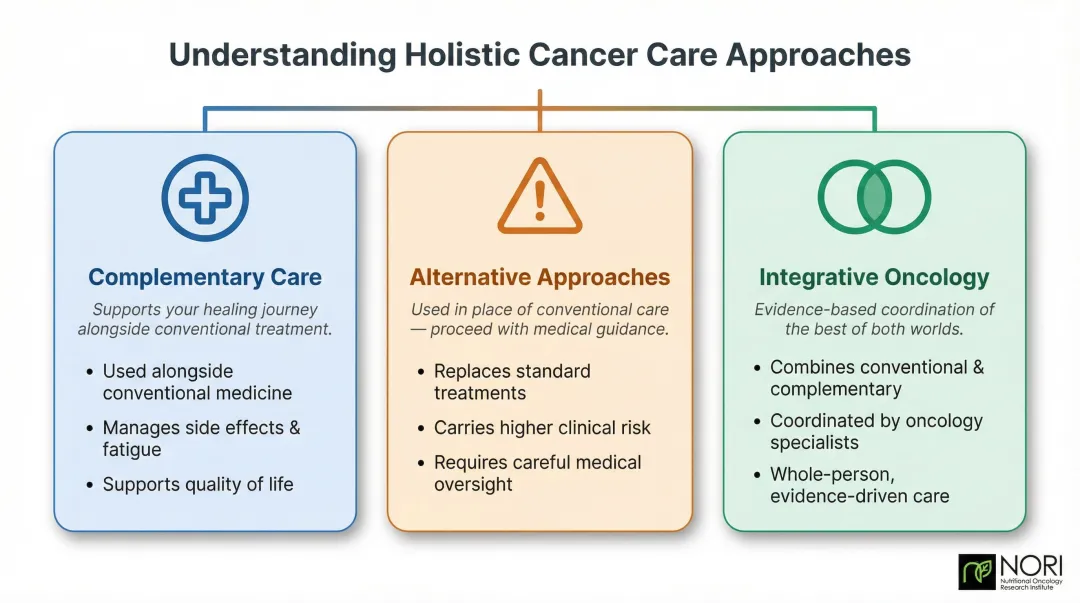 Three holistic cancer care approaches complementary alternative and integrative oncology explained