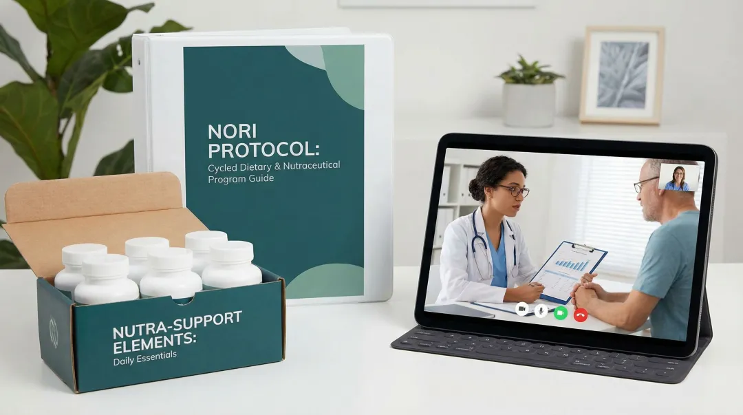 NORI Protocol cycled methionine restriction dietary plan and nutraceutical supplement components