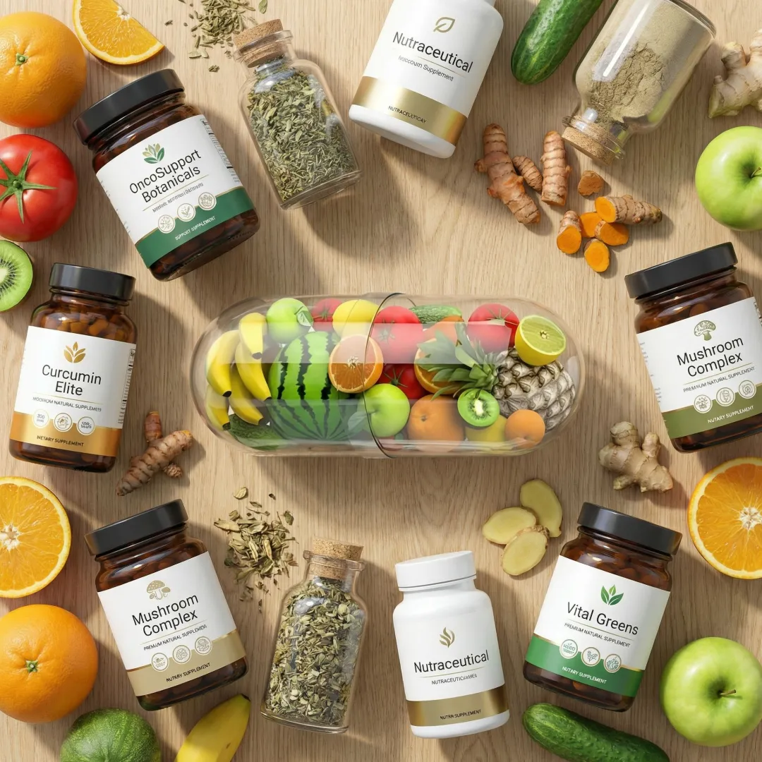 Natural nutraceuticals and plant-based foods used in the NORI cancer support protocol