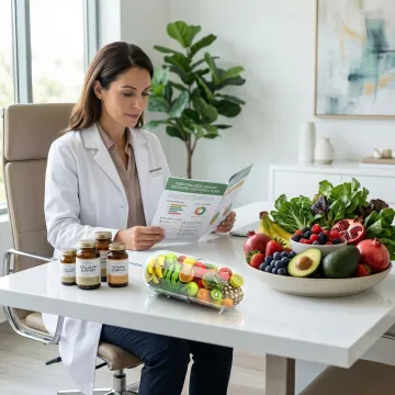 Nutritional oncology specialist creating a personalized cancer diet plan