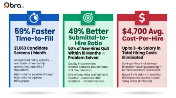 AI talent matching outcomes comparison speed quality and cost reduction key metrics