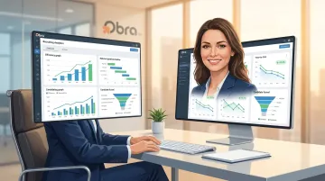 HR professional reviewing AI-powered recruiting dashboard showing dramatically reduced time-to-hire results