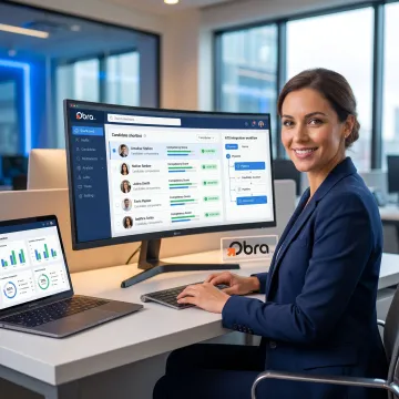 AI recruiting software showing candidate matching results