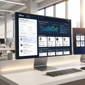 AI developer hiring workflow on recruiting platform