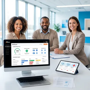 AI healthcare recruiting dashboard