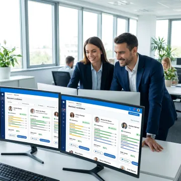 Hiring team reviewing matched candidate profiles