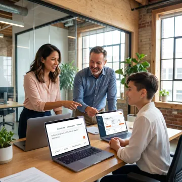 Recruiters comparing software pricing plans