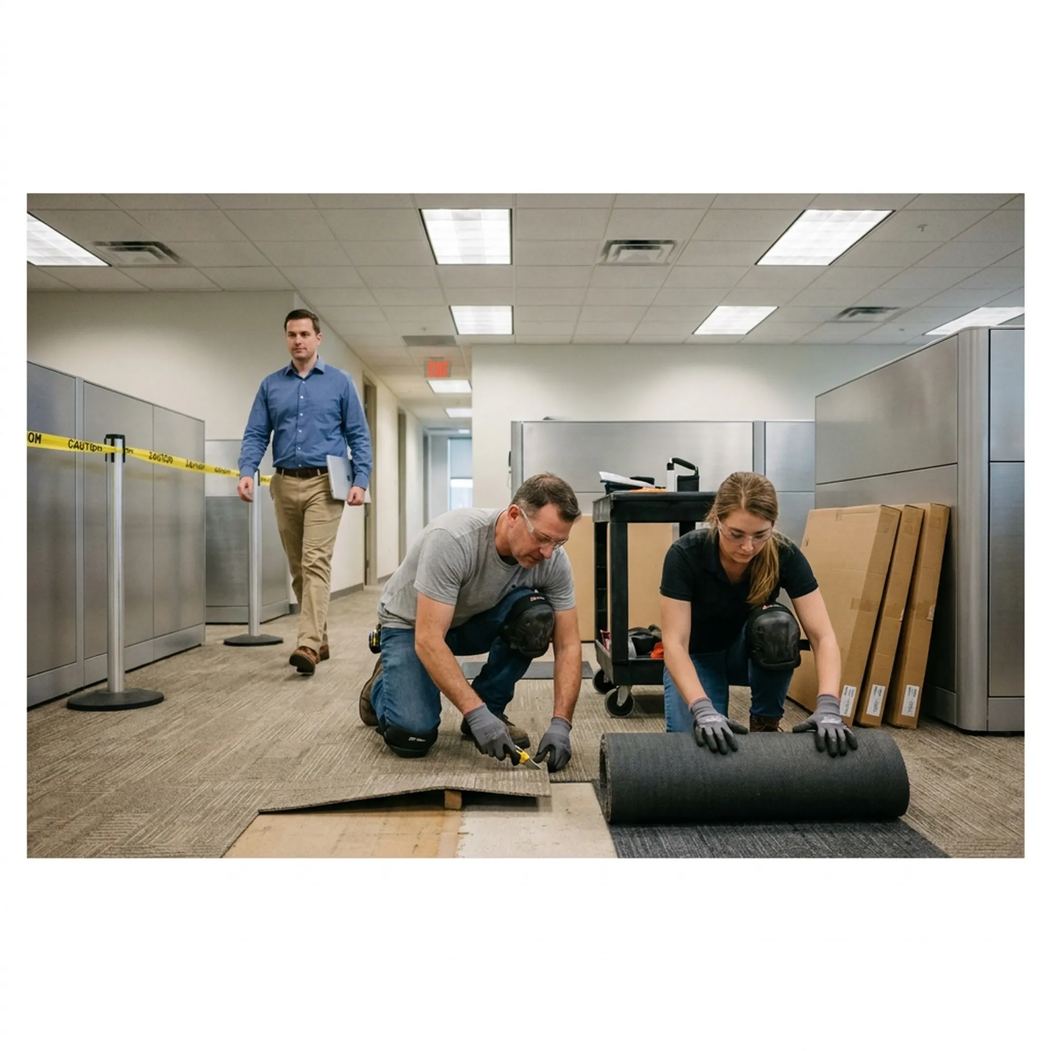 Commercial office carpeting