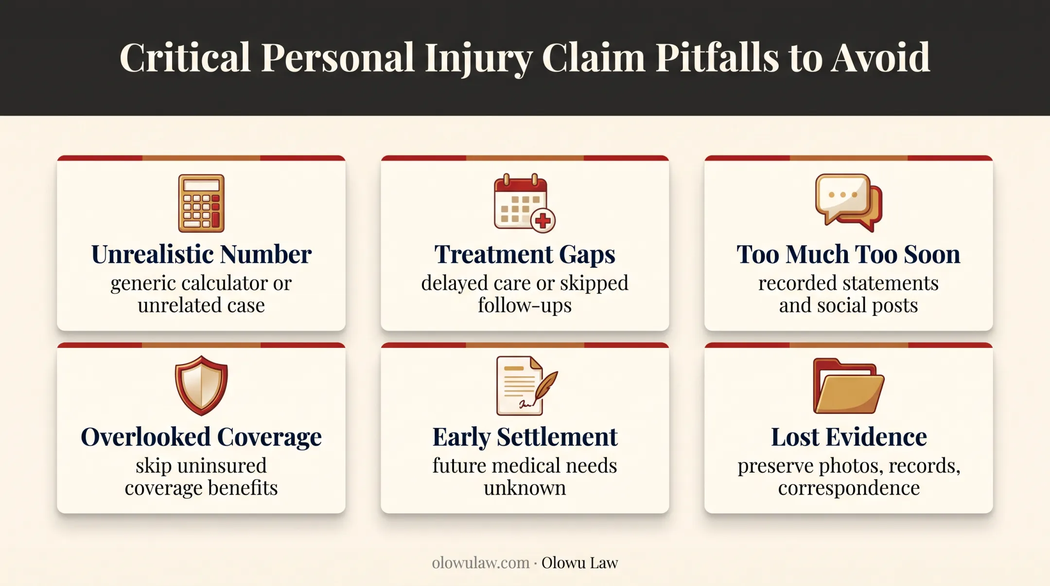 Six mistakes that can reduce a Florida car accident settlement