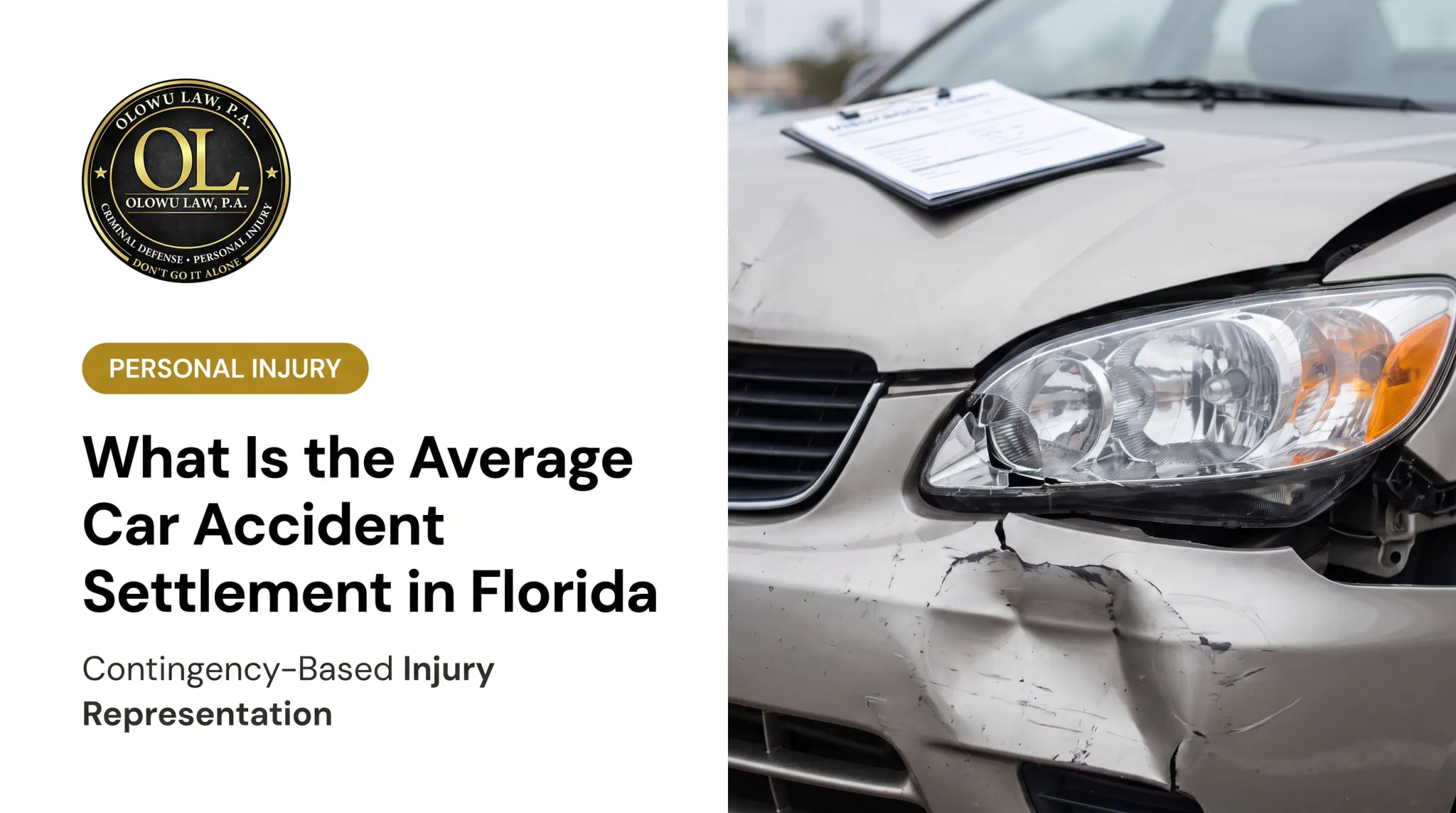What Is the Average Car Accident Settlement in Florida