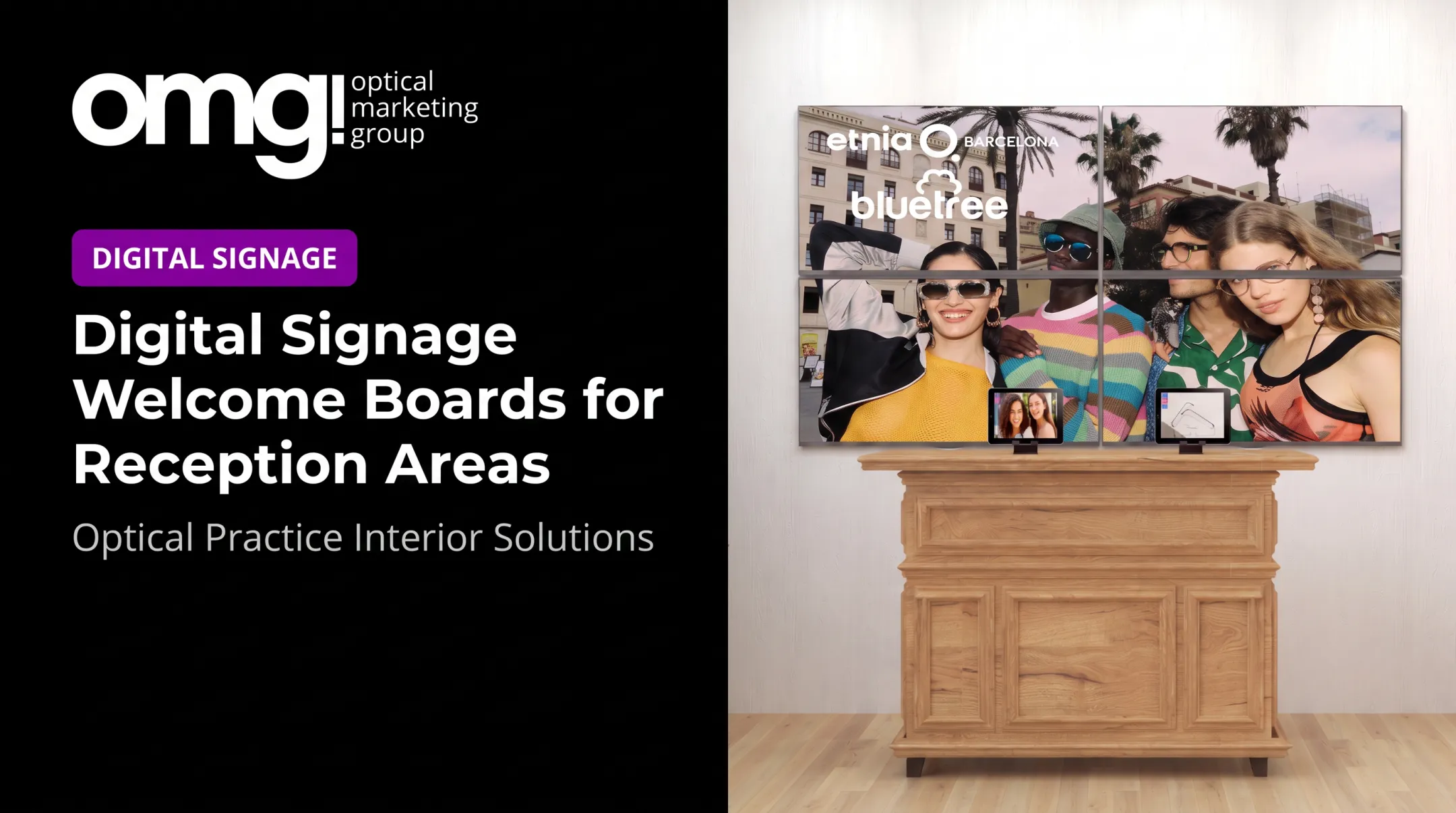 Digital Signage Welcome Boards for Reception Areas