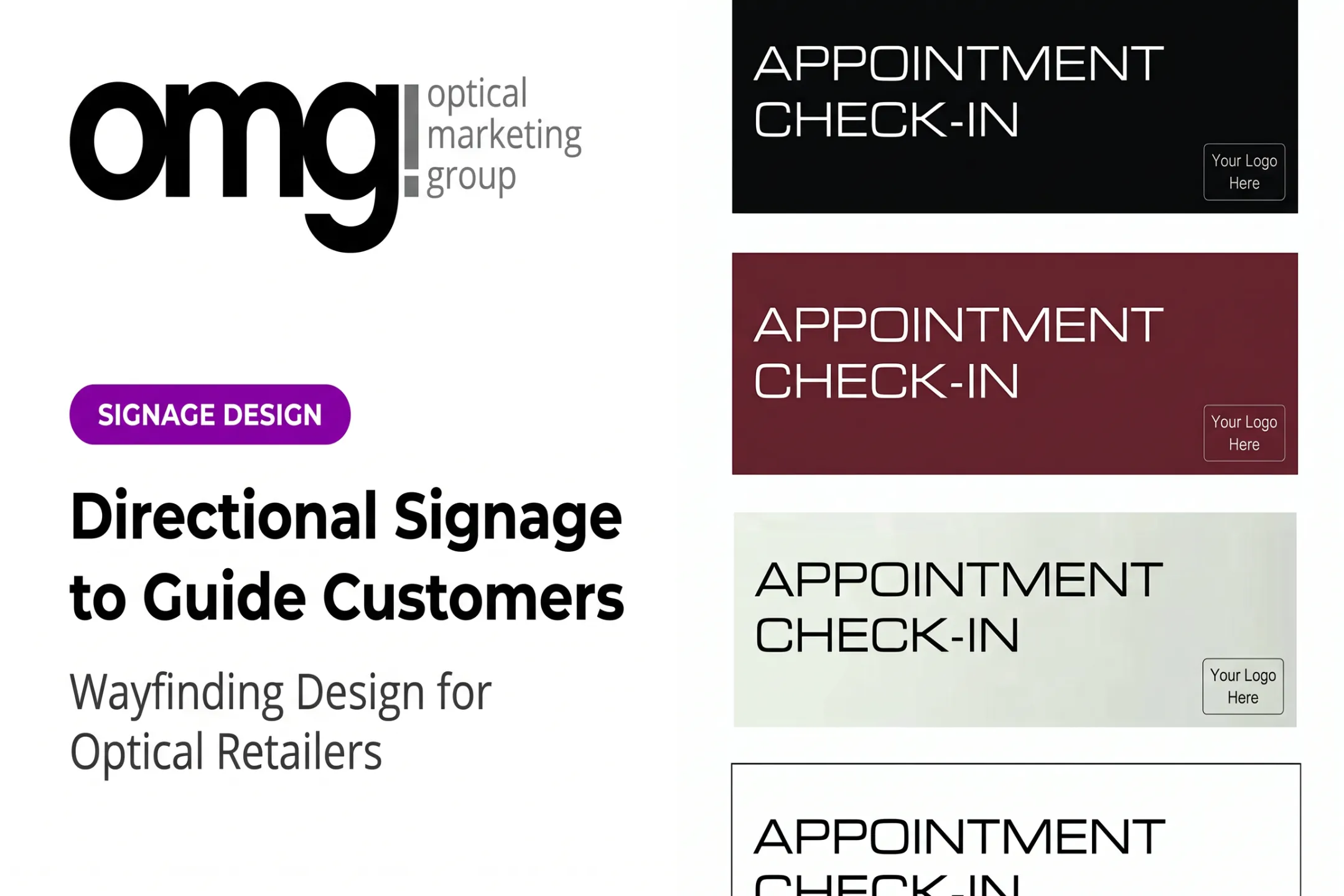 Directional Signage to Guide Customers